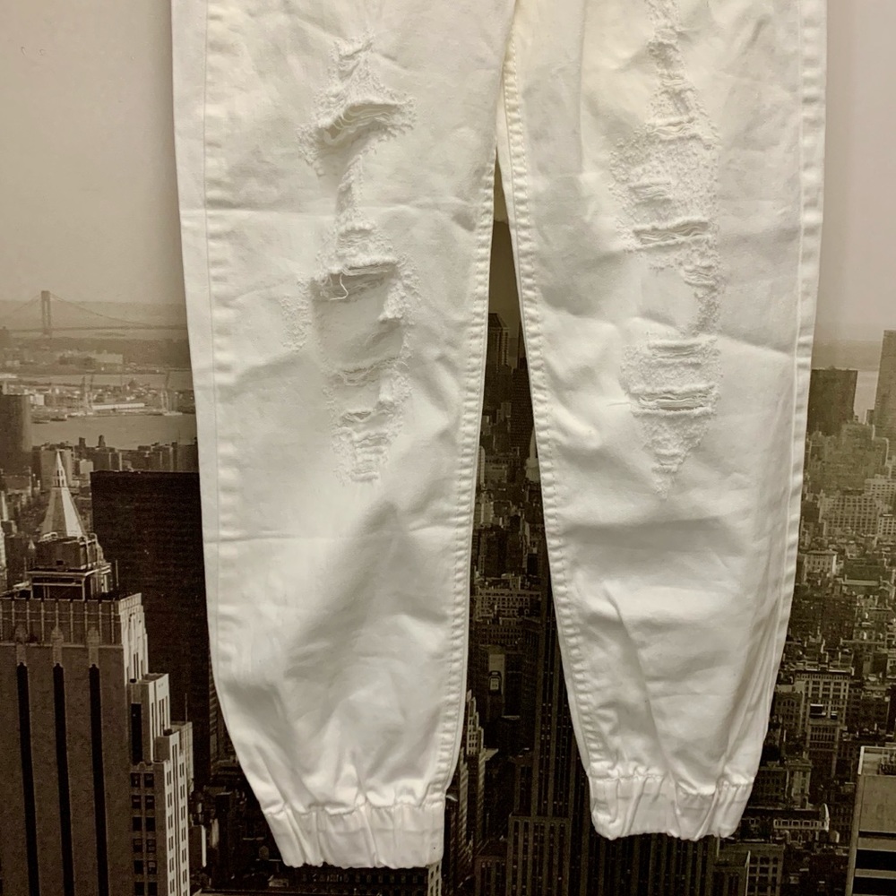 Bershka White joggers